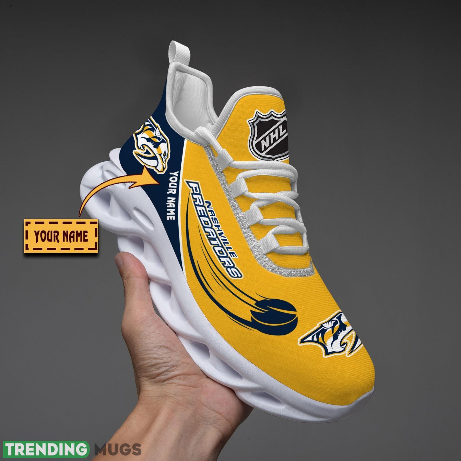 Nashville Predators Team Max Soul Shoes Custom Name Men Women Sport Gift Running Sneakers Product Photo 1 Nashville Predators Team Max Soul Shoes Custom Name Men Women Sport Gift Running Sneakers Product Photo 1