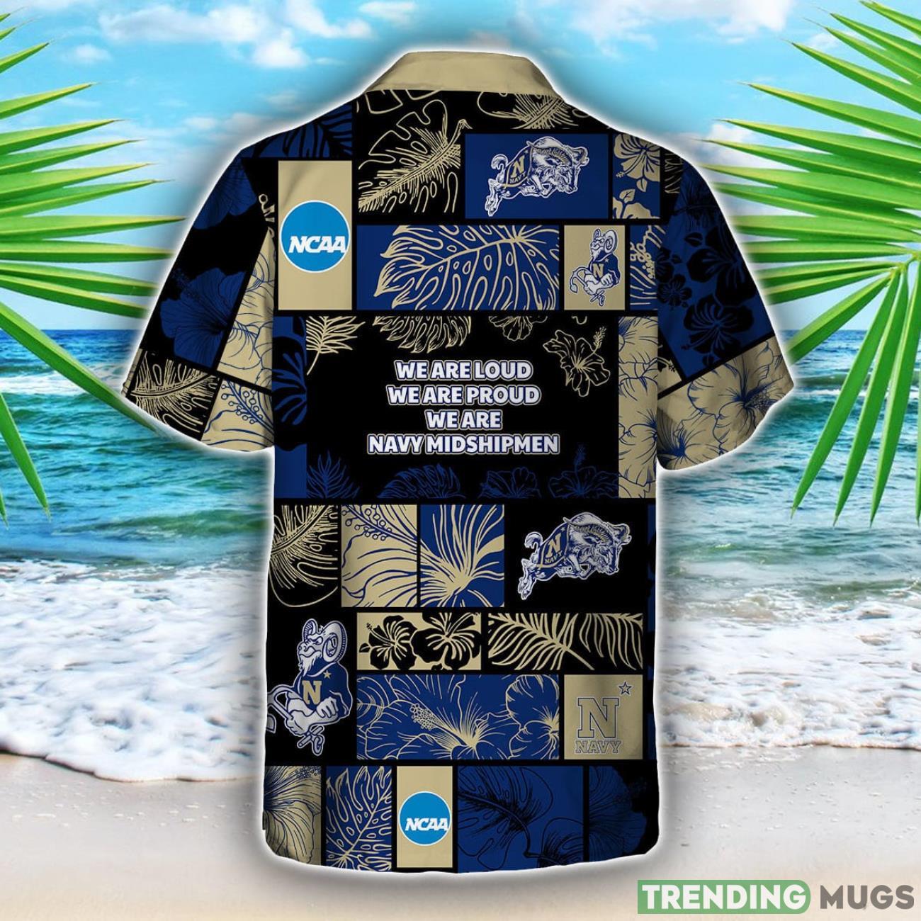 Navy Midshipmen Team Logo Pattern Hawaiian Shirt And Shorts Hawaiian & Short Navy Midshipmen Team Logo Pattern Hawaiian Shirt And Shorts Hawaiian & Short
