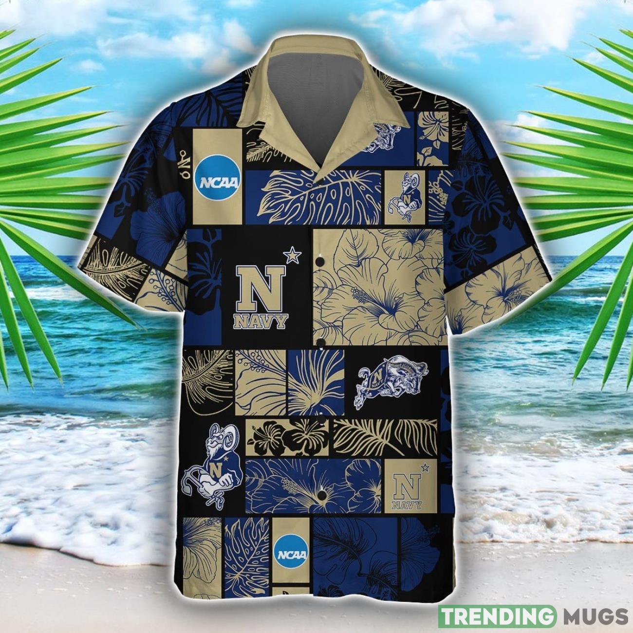 Navy Midshipmen Team Logo Pattern Hawaiian Shirt And Shorts Hawaiian & Short Navy Midshipmen Team Logo Pattern Hawaiian Shirt And Shorts Hawaiian & Short