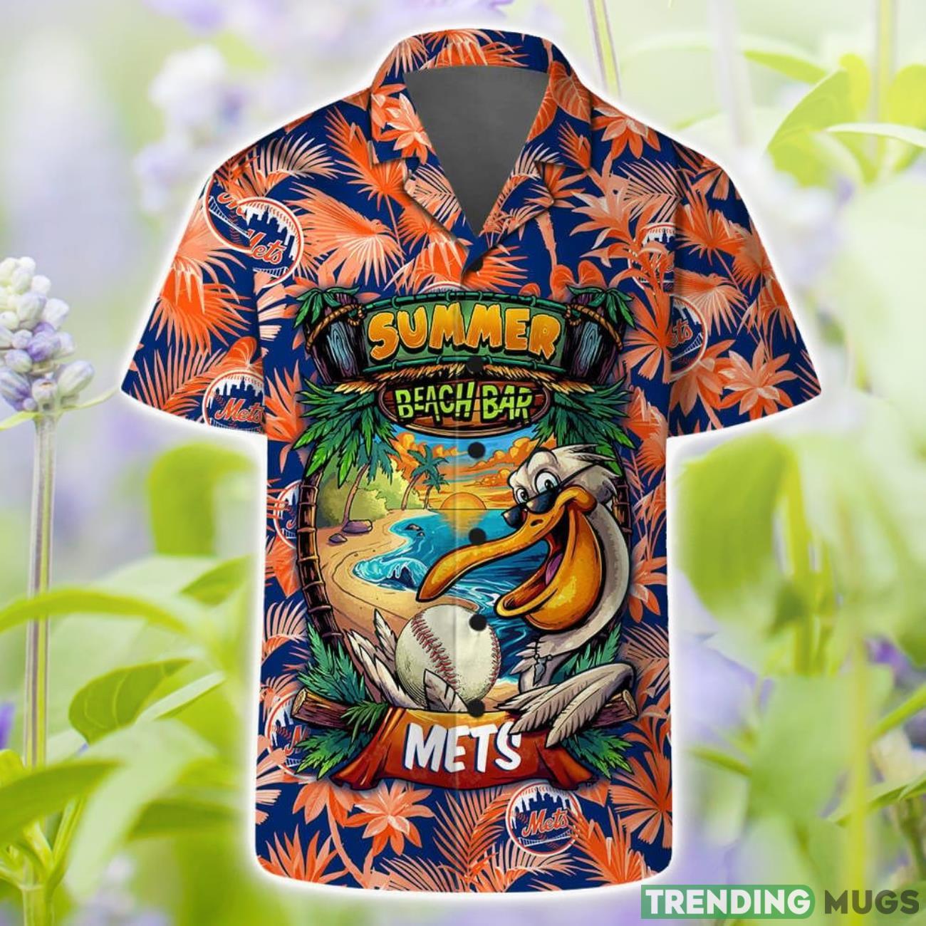 New York Mets Short Sleeve Shirt Pattern Summer Beach Bar Combo Hawaiian Shirt And Shorts Product Photo 1 New York Mets Short Sleeve Shirt Pattern Summer Beach Bar Combo Hawaiian Shirt And Shorts Product Photo 1