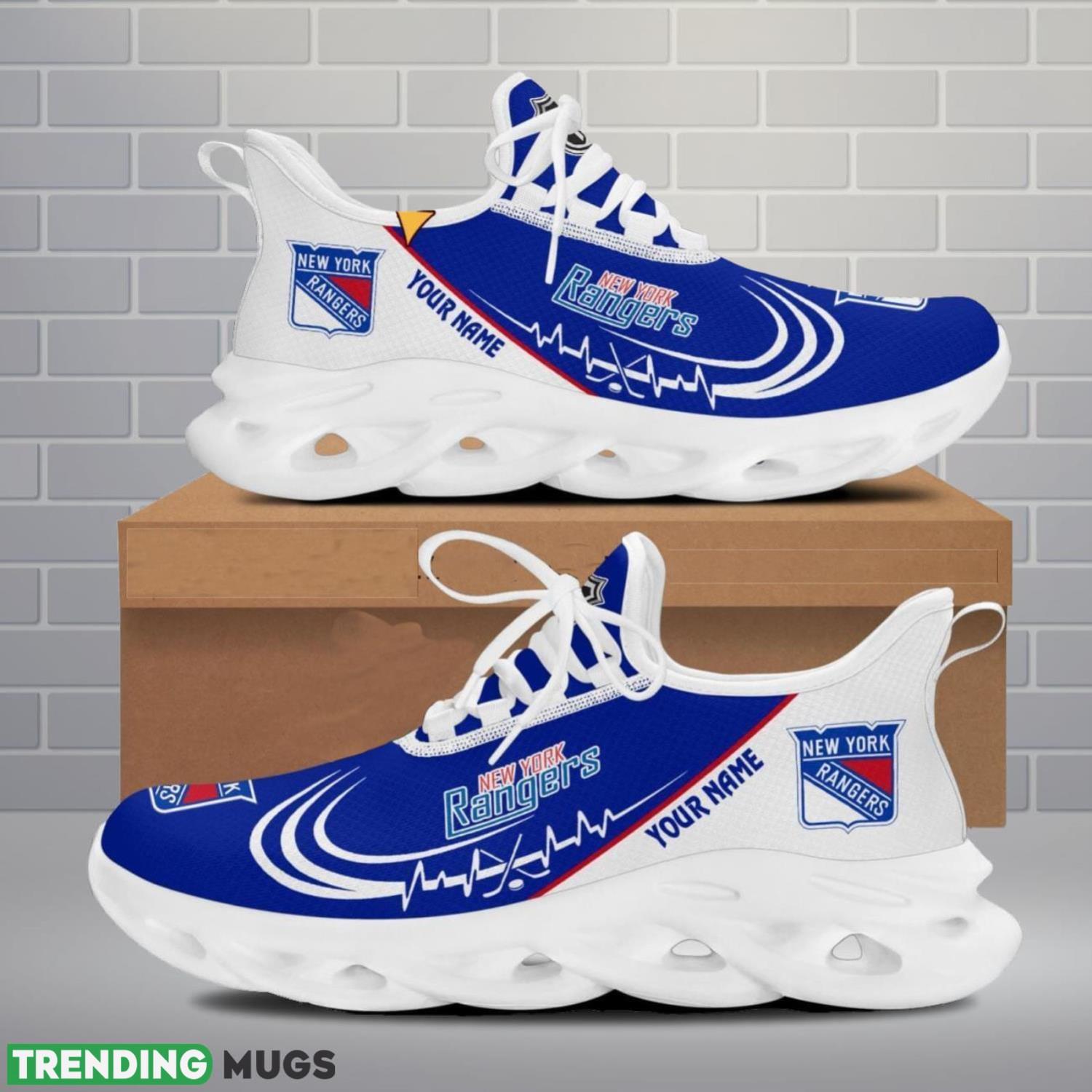 New York Rangers Lover Running Sneakers Sport Max Soul Shoes For Men Women Custom Name Max Soul New York Rangers Lover Running Sneakers Sport Max Soul Shoes For Men Women Custom Name Max Soul