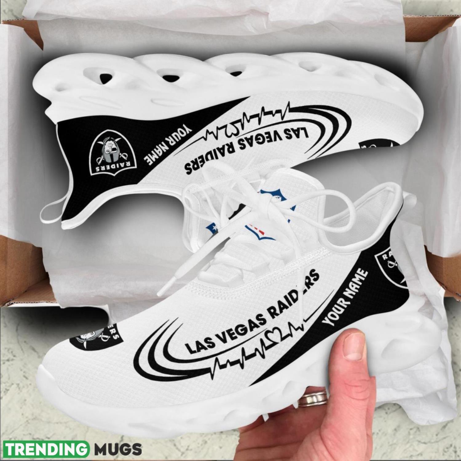 Oakland Raiders Lover Running Sneakers Sport Max Soul Shoes For Men Women Custom Name Max Soul Oakland Raiders Lover Running Sneakers Sport Max Soul Shoes For Men Women Custom Name Max Soul