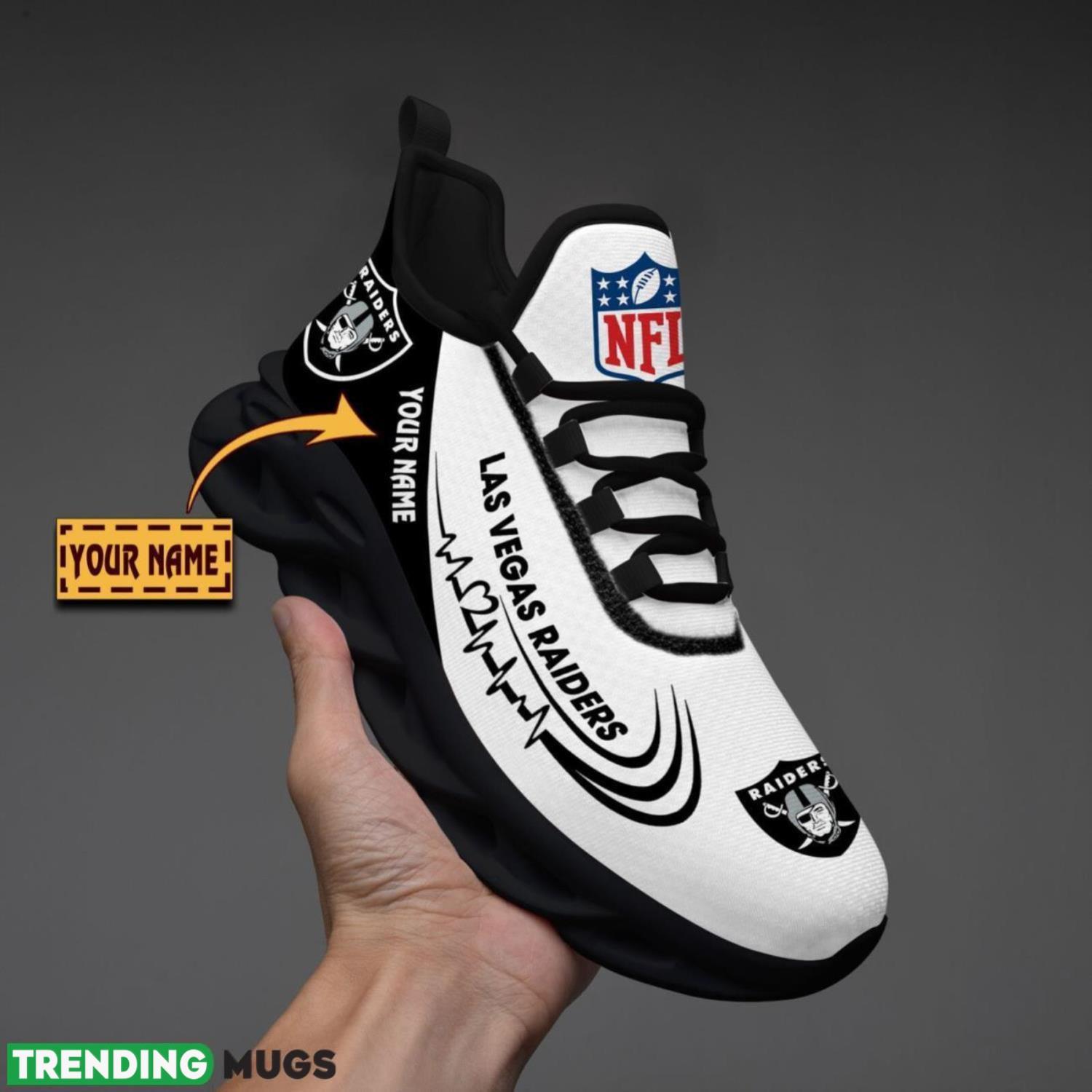 Oakland Raiders Lover Running Sneakers Sport Max Soul Shoes For Men Women Custom Name Max Soul Oakland Raiders Lover Running Sneakers Sport Max Soul Shoes For Men Women Custom Name Max Soul