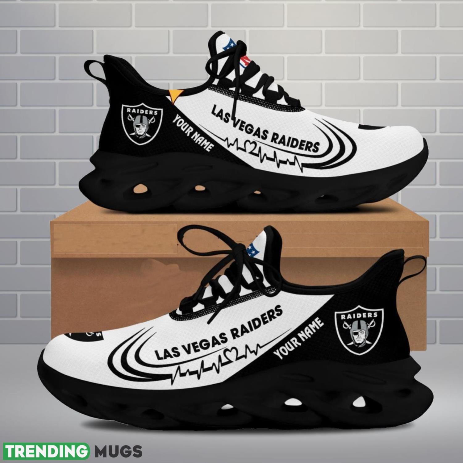 Oakland Raiders Lover Running Sneakers Sport Max Soul Shoes For Men Women Custom Name Max Soul Oakland Raiders Lover Running Sneakers Sport Max Soul Shoes For Men Women Custom Name Max Soul