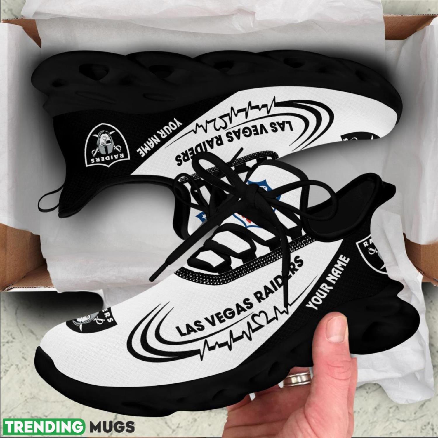 Oakland Raiders Lover Running Sneakers Sport Max Soul Shoes For Men Women Custom Name Max Soul Oakland Raiders Lover Running Sneakers Sport Max Soul Shoes For Men Women Custom Name Max Soul