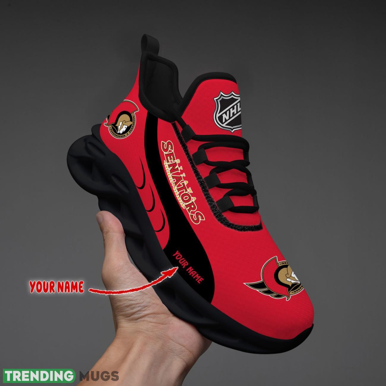 Ottawa Senators Max Soul Shoes Custom Name Personalized Sneakers Running Gift Max Soul Ottawa Senators Max Soul Shoes Custom Name Personalized Sneakers Running Gift Max Soul