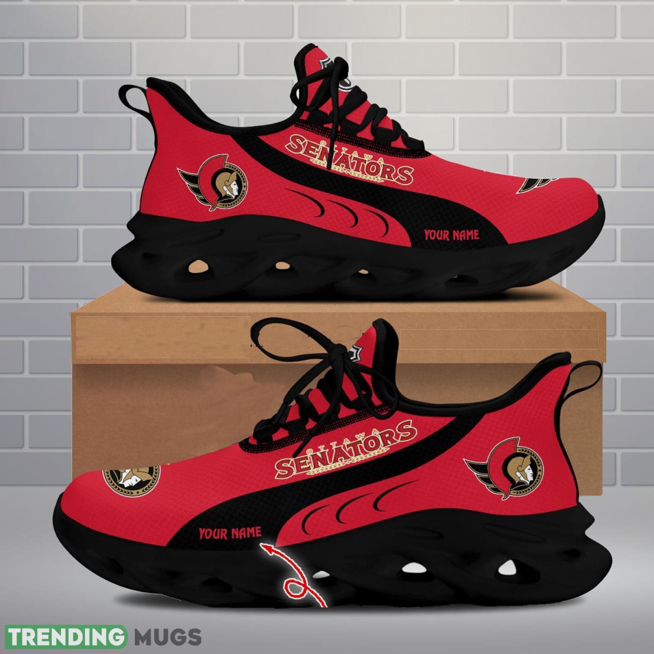 Ottawa Senators Max Soul Shoes Custom Name Personalized Sneakers Running Gift Max Soul Ottawa Senators Max Soul Shoes Custom Name Personalized Sneakers Running Gift Max Soul