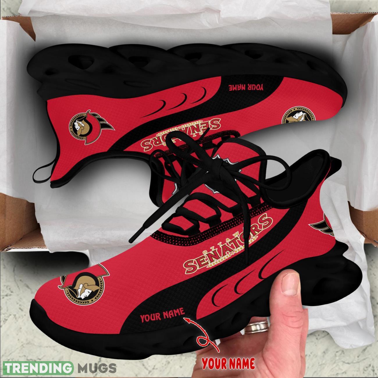 Ottawa Senators Max Soul Shoes Custom Name Personalized Sneakers Running Gift Max Soul Ottawa Senators Max Soul Shoes Custom Name Personalized Sneakers Running Gift Max Soul