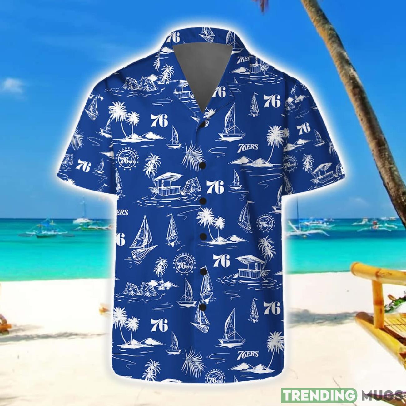 Philadelphia 76ers Short Sleeve Shirt Beach Vibes Pattern Combo Hawaiian Shirt And Shorts Product Photo 1 Philadelphia 76ers Short Sleeve Shirt Beach Vibes Pattern Combo Hawaiian Shirt And Shorts Product Photo 1