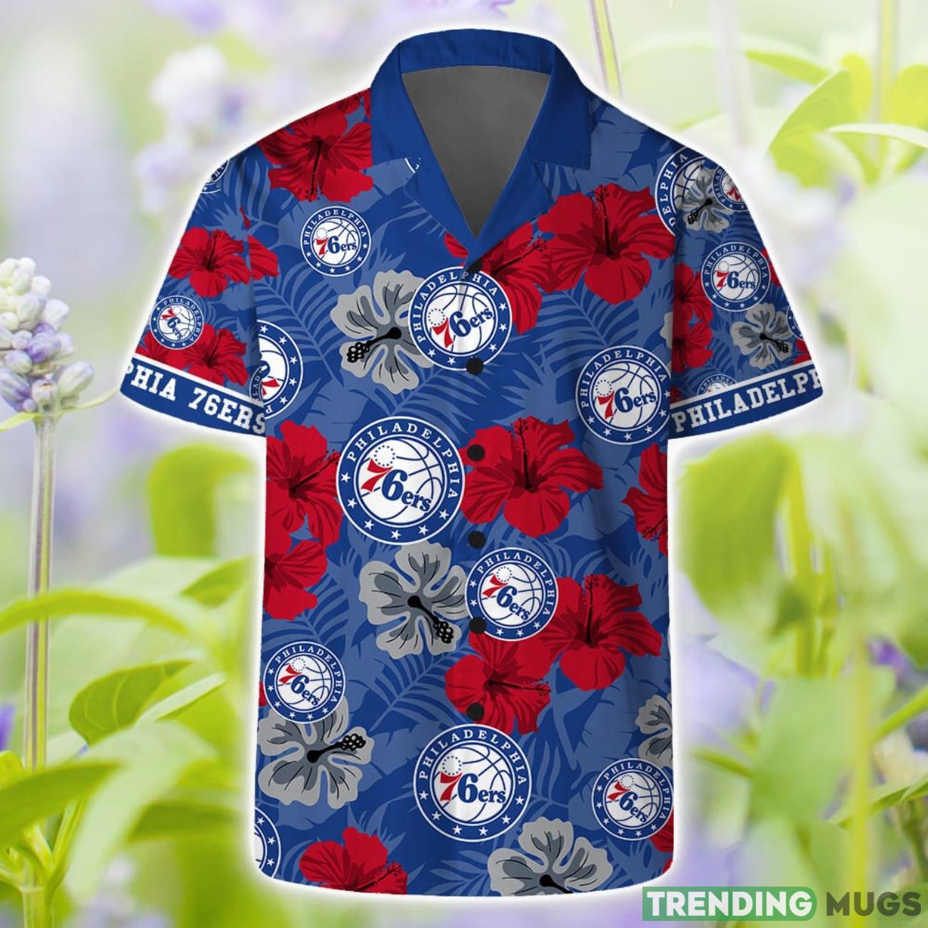 Philadelphia 76ers Team NBA Hawaii Set Hawaiian Shirt And Beach Short For Fans Product Photo 1 Philadelphia 76ers Team NBA Hawaii Set Hawaiian Shirt And Beach Short For Fans Product Photo 1