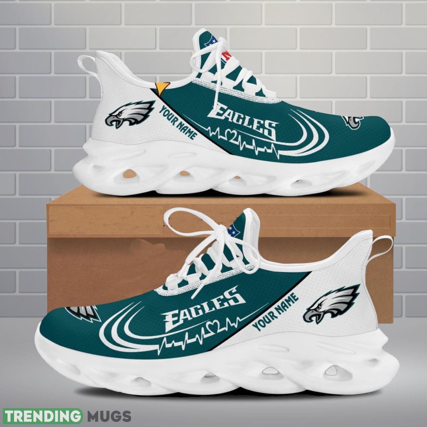 Philadelphia Eagles Lover Running Sneakers Sport Max Soul Shoes For Men Women Custom Name Max Soul Philadelphia Eagles Lover Running Sneakers Sport Max Soul Shoes For Men Women Custom Name Max Soul