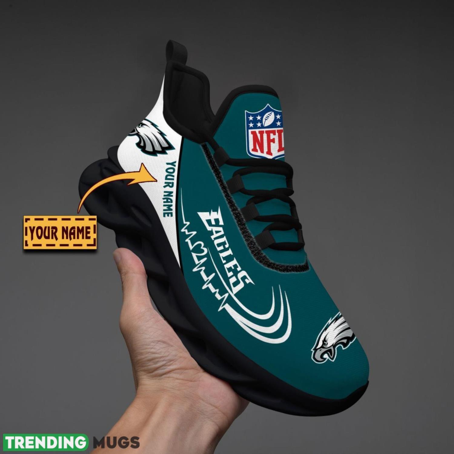 Philadelphia Eagles Lover Running Sneakers Sport Max Soul Shoes For Men Women Custom Name Max Soul Philadelphia Eagles Lover Running Sneakers Sport Max Soul Shoes For Men Women Custom Name Max Soul