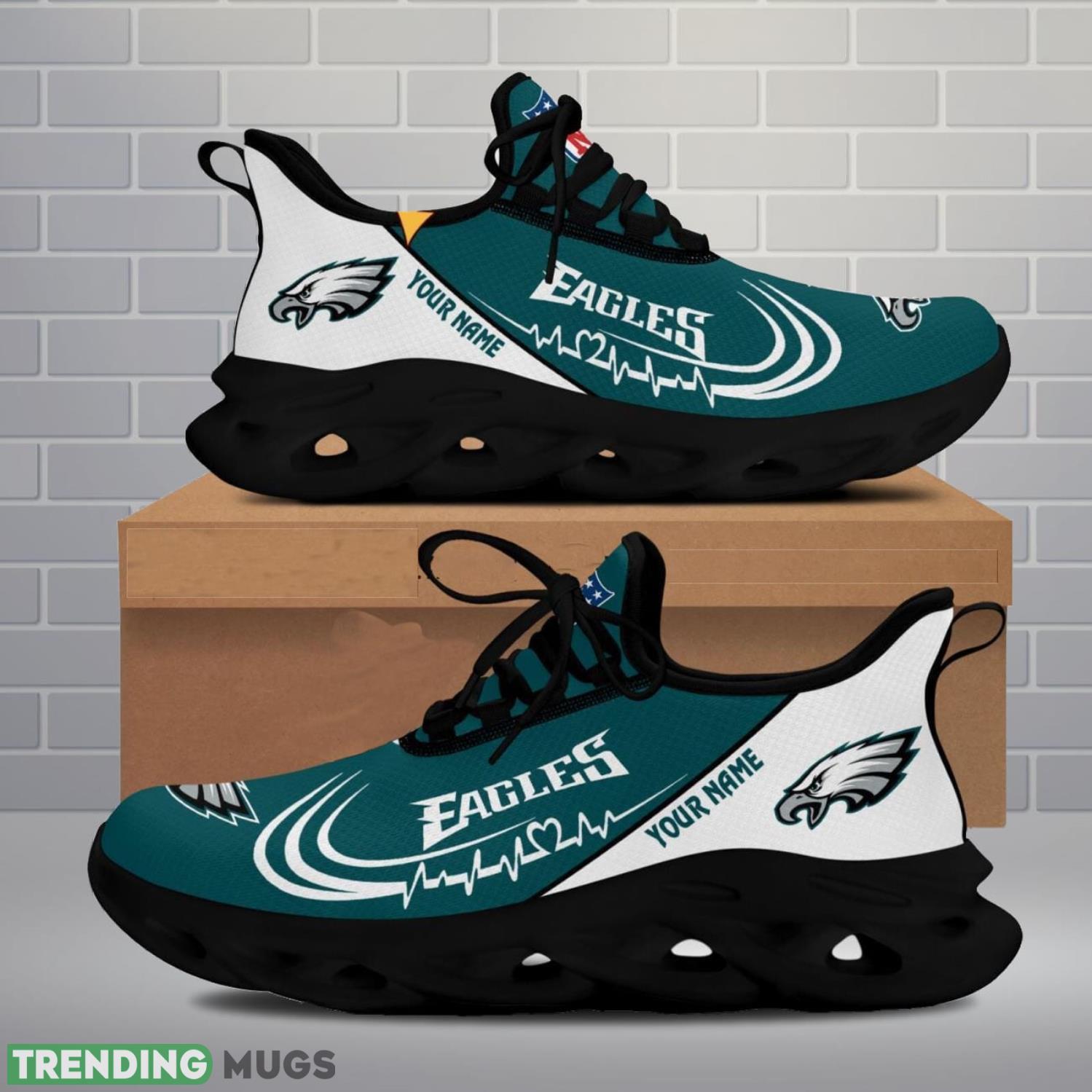 Philadelphia Eagles Lover Running Sneakers Sport Max Soul Shoes For Men Women Custom Name Max Soul Philadelphia Eagles Lover Running Sneakers Sport Max Soul Shoes For Men Women Custom Name Max Soul
