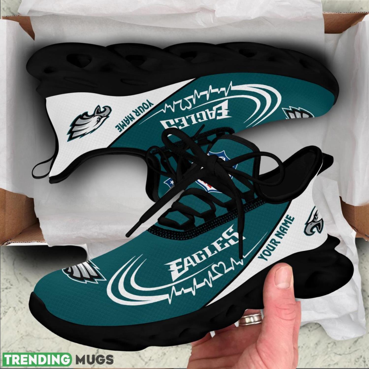 Philadelphia Eagles Lover Running Sneakers Sport Max Soul Shoes For Men Women Custom Name Max Soul Philadelphia Eagles Lover Running Sneakers Sport Max Soul Shoes For Men Women Custom Name Max Soul