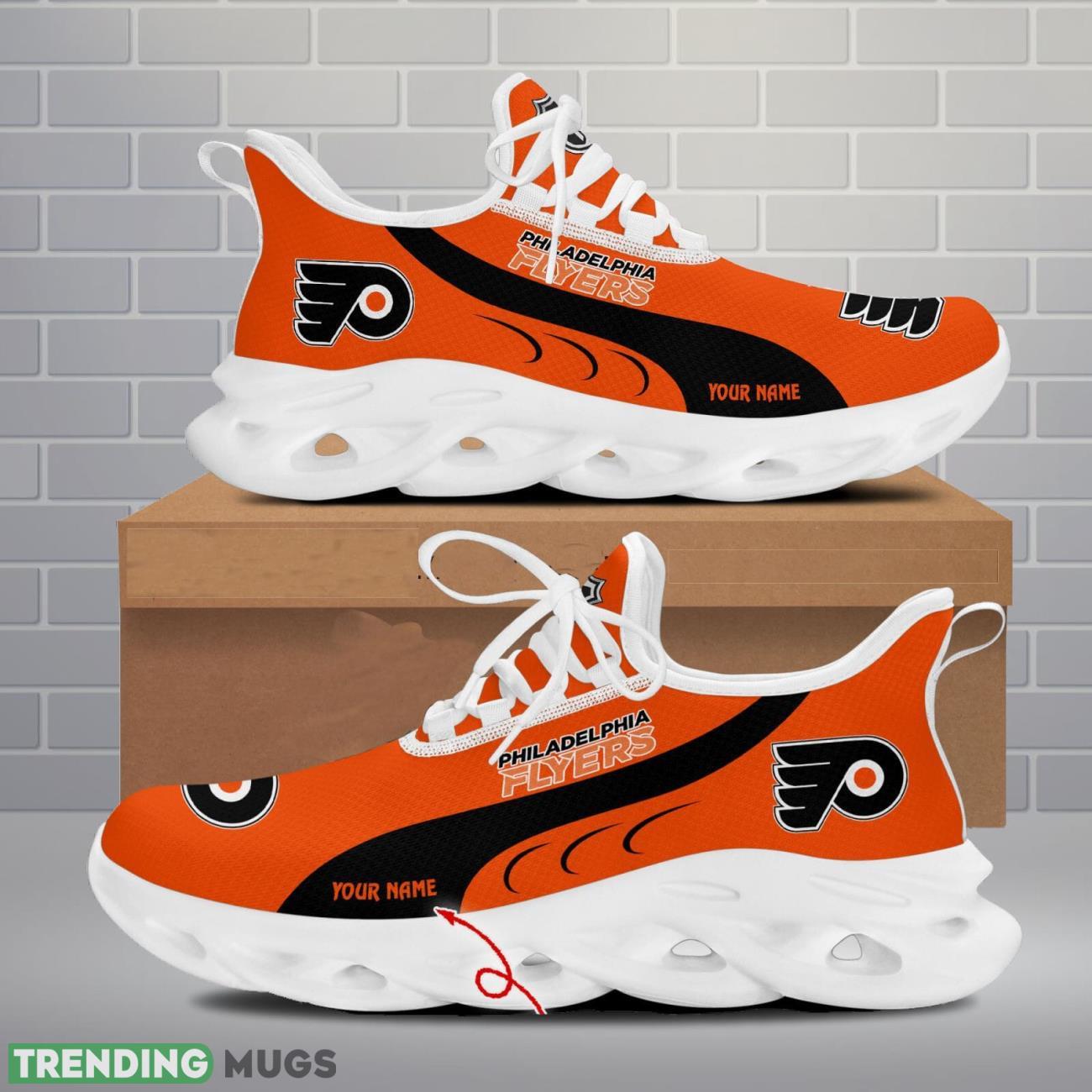 Philadelphia Flyers Max Soul Shoes Custom Name Personalized Sneakers Running Gift Max Soul Philadelphia Flyers Max Soul Shoes Custom Name Personalized Sneakers Running Gift Max Soul
