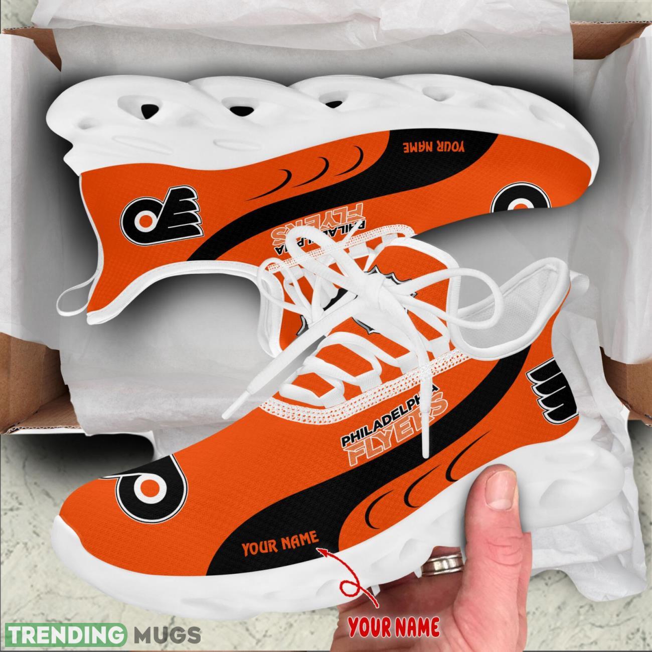 Philadelphia Flyers Max Soul Shoes Custom Name Personalized Sneakers Running Gift Max Soul Philadelphia Flyers Max Soul Shoes Custom Name Personalized Sneakers Running Gift Max Soul