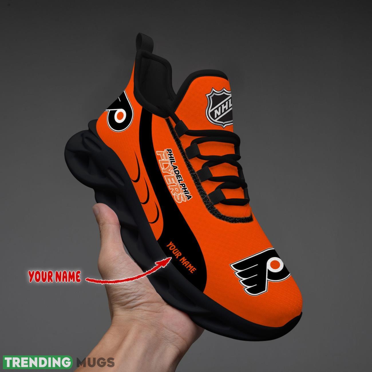 Philadelphia Flyers Max Soul Shoes Custom Name Personalized Sneakers Running Gift Max Soul Philadelphia Flyers Max Soul Shoes Custom Name Personalized Sneakers Running Gift Max Soul