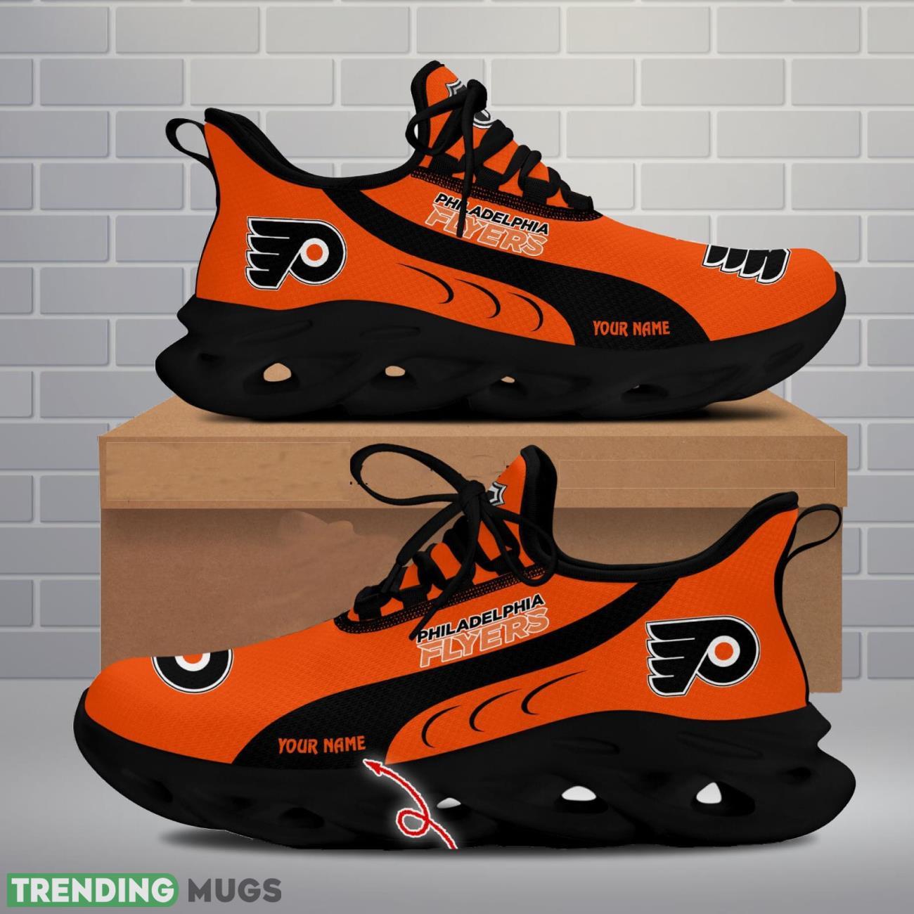 Philadelphia Flyers Max Soul Shoes Custom Name Personalized Sneakers Running Gift Max Soul Philadelphia Flyers Max Soul Shoes Custom Name Personalized Sneakers Running Gift Max Soul