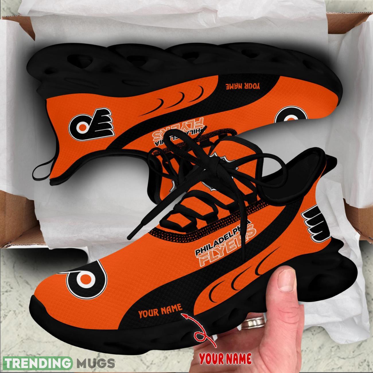 Philadelphia Flyers Max Soul Shoes Custom Name Personalized Sneakers Running Gift Max Soul Philadelphia Flyers Max Soul Shoes Custom Name Personalized Sneakers Running Gift Max Soul