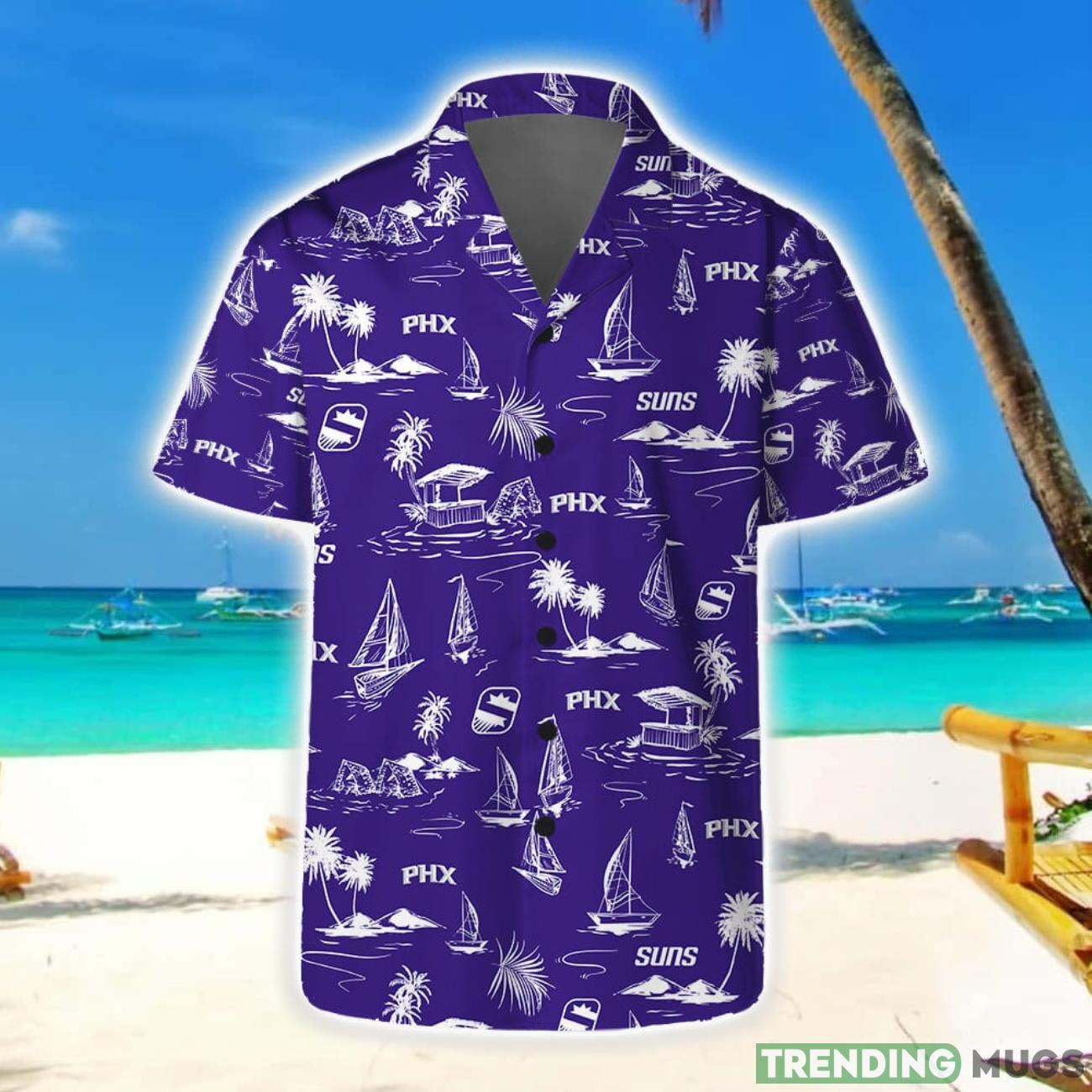 Phoenix Suns Short Sleeve Shirt Beach Vibes Pattern Combo Hawaiian Shirt And Shorts Product Photo 1 Phoenix Suns Short Sleeve Shirt Beach Vibes Pattern Combo Hawaiian Shirt And Shorts Product Photo 1