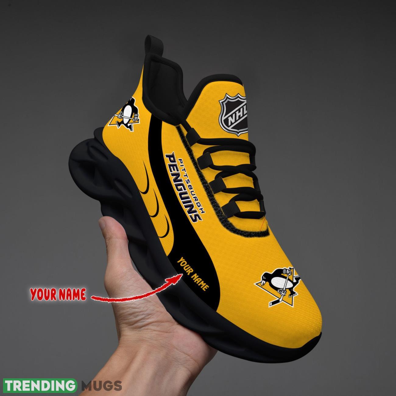 Pittsburgh Penguins Max Soul Shoes Custom Name Personalized Sneakers Running Gift Max Soul Pittsburgh Penguins Max Soul Shoes Custom Name Personalized Sneakers Running Gift Max Soul
