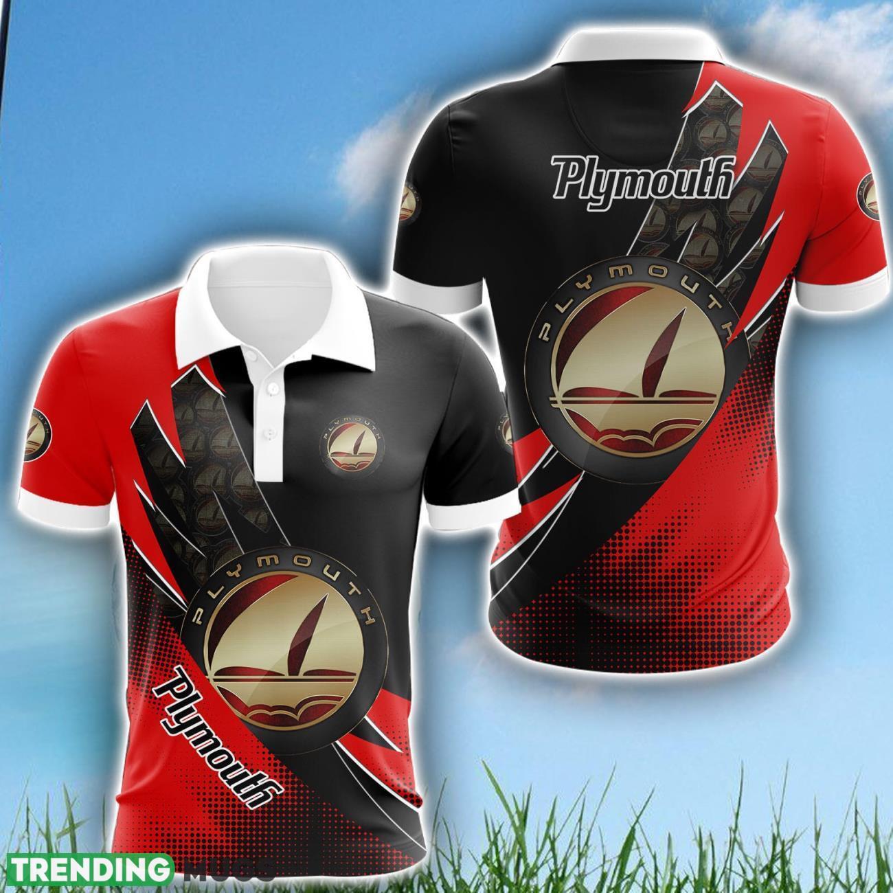 Plymouth 3D Polo Shirt Limited For Fans Logo Printed Product Photo 1