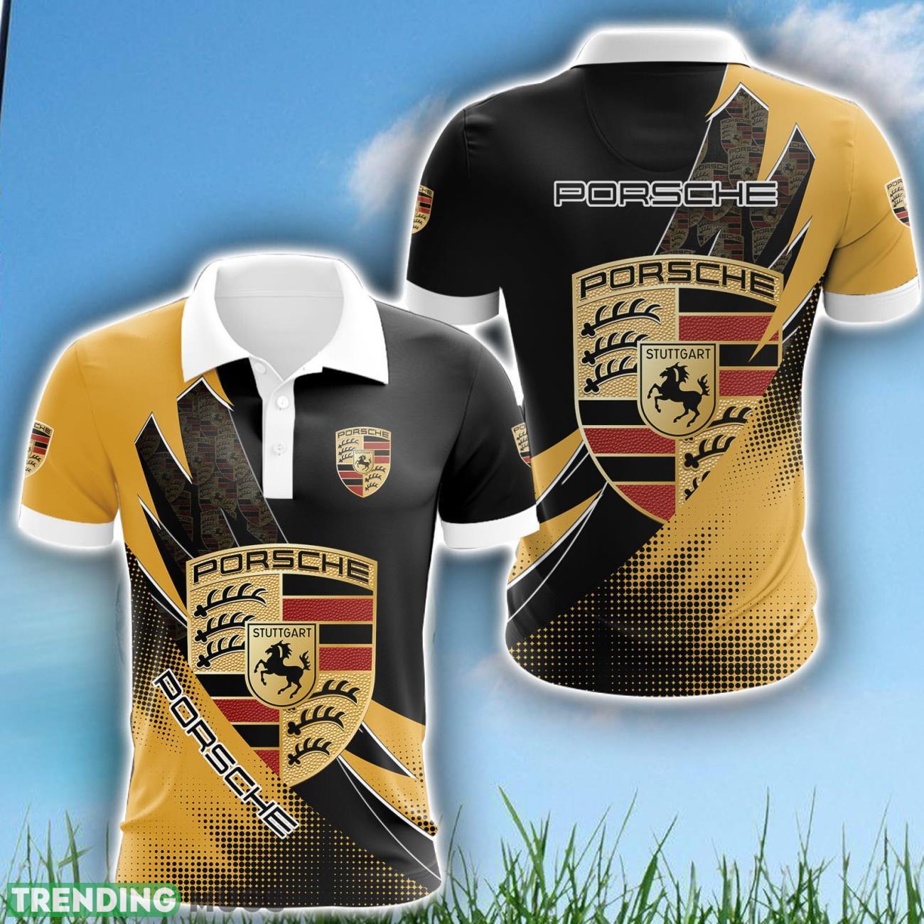 Porsche 3D Polo Shirt Limited For Fans Logo Printed Product Photo 1 Porsche 3D Polo Shirt Limited For Fans Logo Printed Product Photo 1