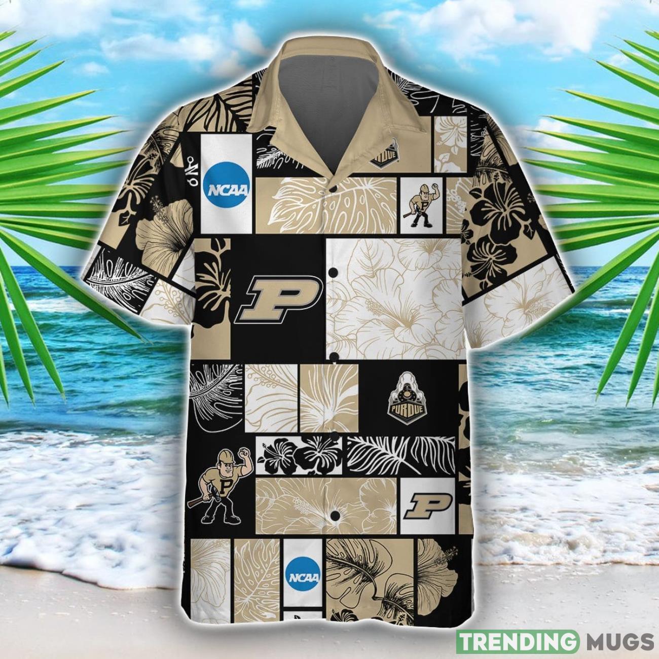 Purdue Boilermakers Team Logo Pattern Hawaiian Shirt And Shorts Hawaiian & Short Purdue Boilermakers Team Logo Pattern Hawaiian Shirt And Shorts Hawaiian & Short