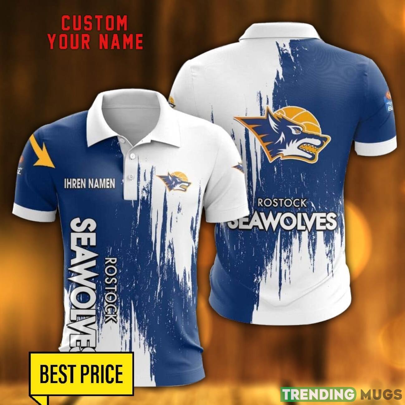 Rostock Seawolves All Printed 3D Polo Shirt Men Gift Golf Lover Gift Custom Name Product Photo 1 Rostock Seawolves All Printed 3D Polo Shirt Men Gift Golf Lover Gift Custom Name Product Photo 1