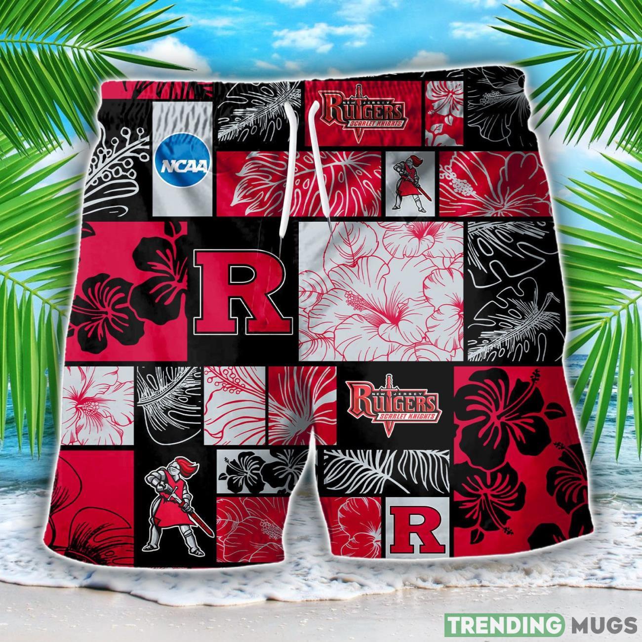 Rutgers Scarlet Knights Team Logo Pattern Hawaiian Shirt And Shorts Hawaiian & Short Rutgers Scarlet Knights Team Logo Pattern Hawaiian Shirt And Shorts Hawaiian & Short