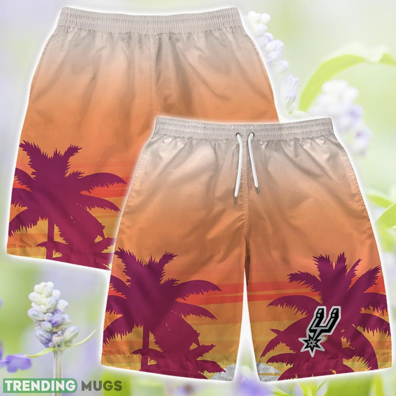 San Antonio Spurs Summer Hawaii Team Shirt Pattern Sunset Tropical Hawaiian Shirts And Beach Shorts Hawaiian & Short San Antonio Spurs Summer Hawaii Team Shirt Pattern Sunset Tropical Hawaiian Shirts And Beach Shorts Hawaiian & Short