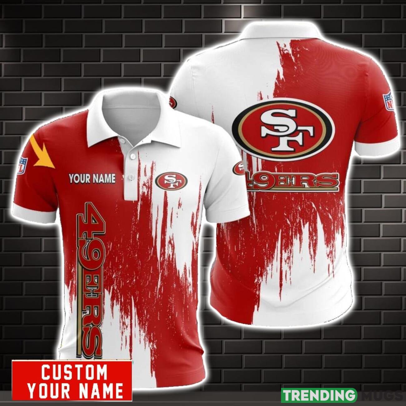 San Francisco 49ers Personalized Name 3D Polo Shirt Men Gift Sport Polo Shirt Product Photo 1 San Francisco 49ers Personalized Name 3D Polo Shirt Men Gift Sport Polo Shirt Product Photo 1