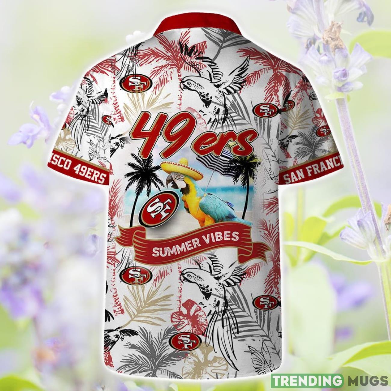 San Francisco 49ers Short Sleeve Shirt Pattern Parrot Beach Combo Hawaiian Shirt And Shorts Hawaiian & Short San Francisco 49ers Short Sleeve Shirt Pattern Parrot Beach Combo Hawaiian Shirt And Shorts Hawaiian & Short