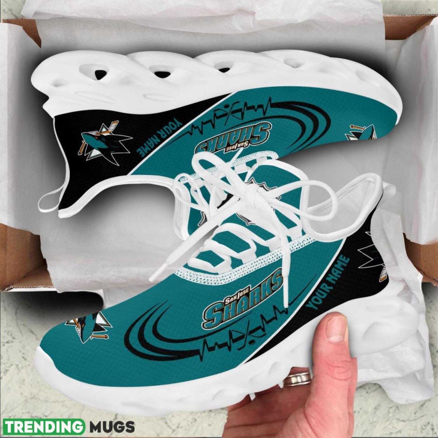 San Jose Sharks Lover Running Sneakers Sport Max Soul Shoes For Men Women Custom Name Max Soul San Jose Sharks Lover Running Sneakers Sport Max Soul Shoes For Men Women Custom Name Max Soul