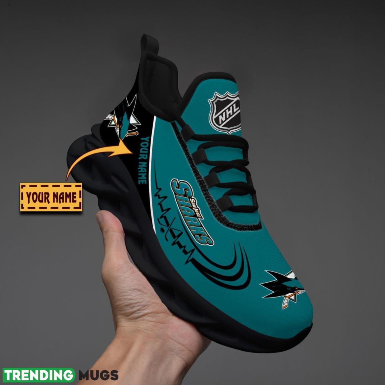 San Jose Sharks Lover Running Sneakers Sport Max Soul Shoes For Men Women Custom Name Max Soul San Jose Sharks Lover Running Sneakers Sport Max Soul Shoes For Men Women Custom Name Max Soul