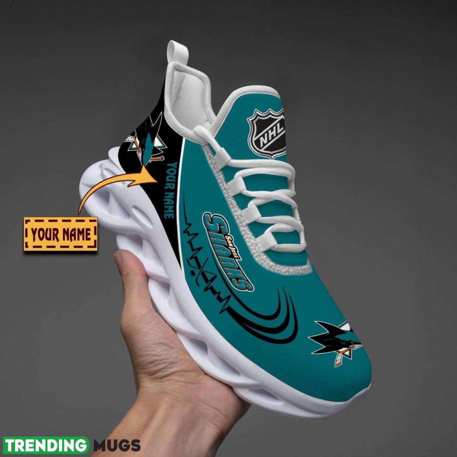 San Jose Sharks Lover Running Sneakers Sport Max Soul Shoes For Men Women Custom Name Product Photo 1 San Jose Sharks Lover Running Sneakers Sport Max Soul Shoes For Men Women Custom Name Product Photo 1