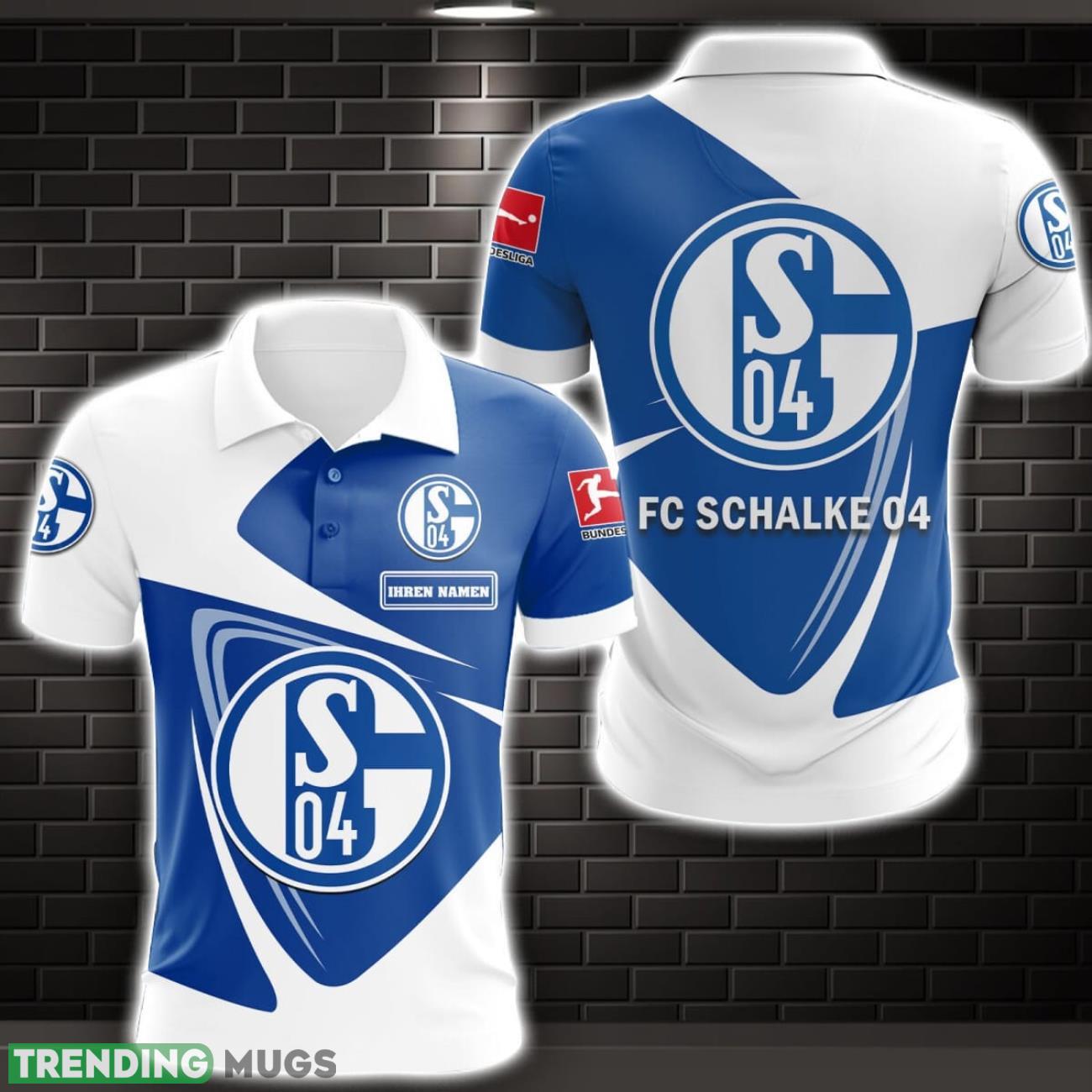 Schalke 04 3D Polo Shirt Sport Gift For Men Custom Name Product Photo 1 Schalke 04 3D Polo Shirt Sport Gift For Men Custom Name Product Photo 1