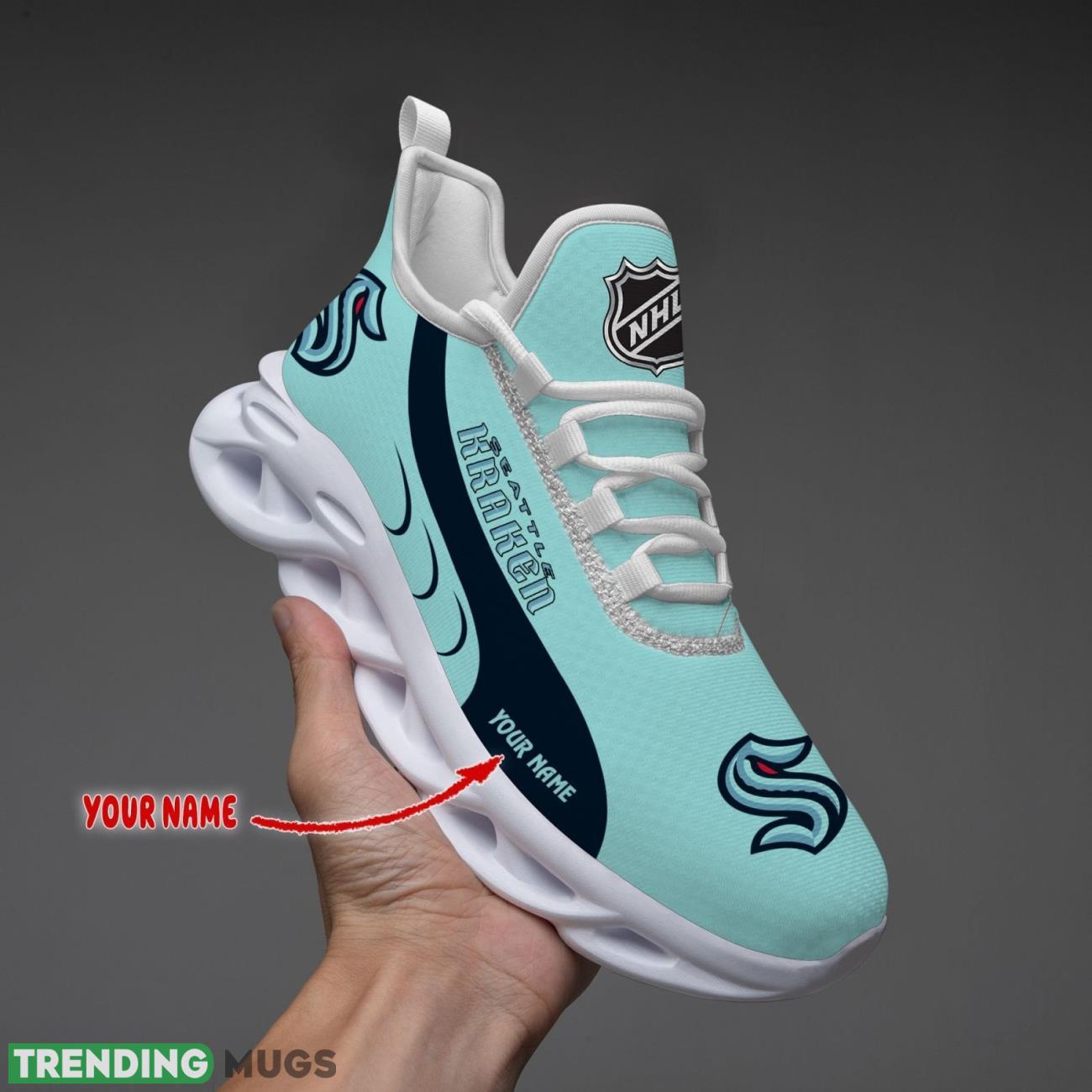 Seattle Kraken Max Soul Shoes Custom Name Personalized Sneakers Running Gift Product Photo 1