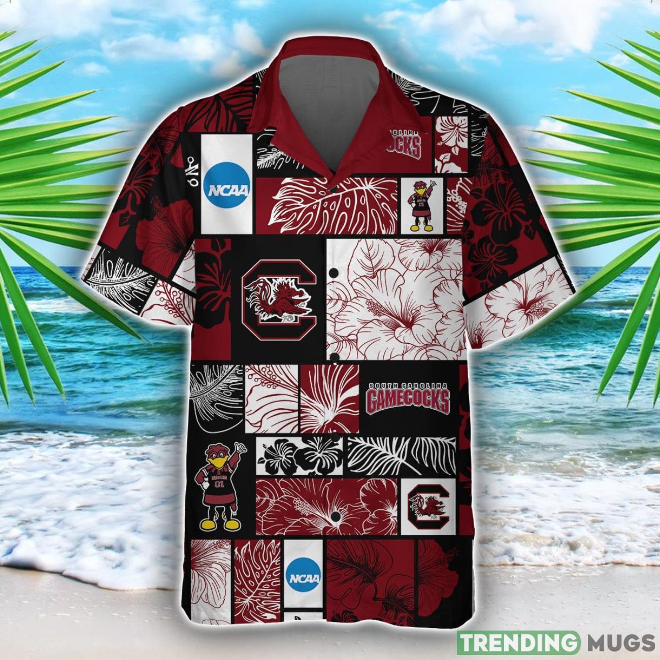 South Carolina Gamecocks Team Logo Pattern Hawaiian Shirt And Shorts Hawaiian & Short South Carolina Gamecocks Team Logo Pattern Hawaiian Shirt And Shorts Hawaiian & Short
