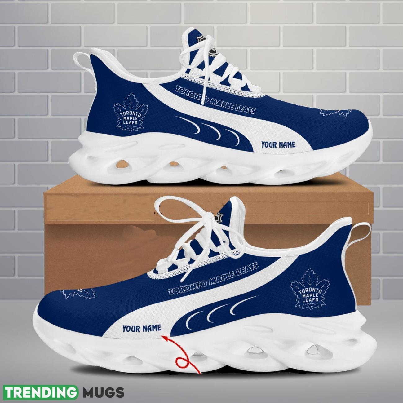 Toronto Maple Leafs Max Soul Shoes Custom Name Personalized Sneakers Running Gift Max Soul Toronto Maple Leafs Max Soul Shoes Custom Name Personalized Sneakers Running Gift Max Soul