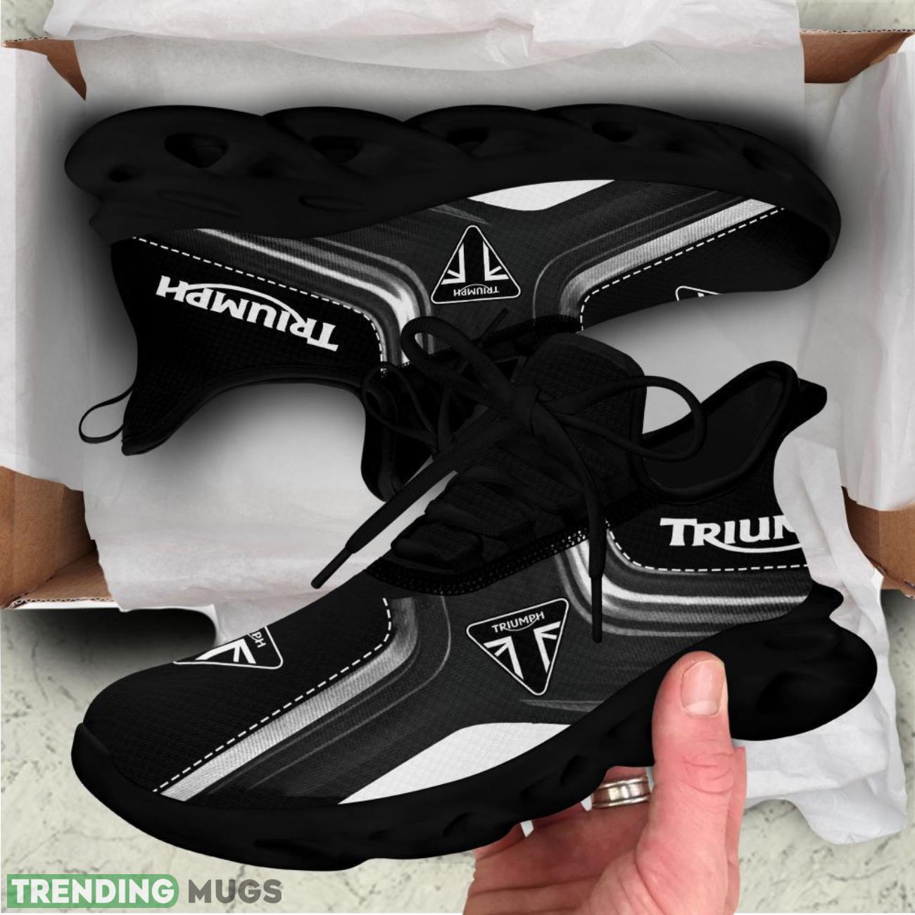 Triumph Motorcycles Sneakers Logo Printed Max Soul Shoes For Men And Women Max Soul Triumph Motorcycles Sneakers Logo Printed Max Soul Shoes For Men And Women Max Soul