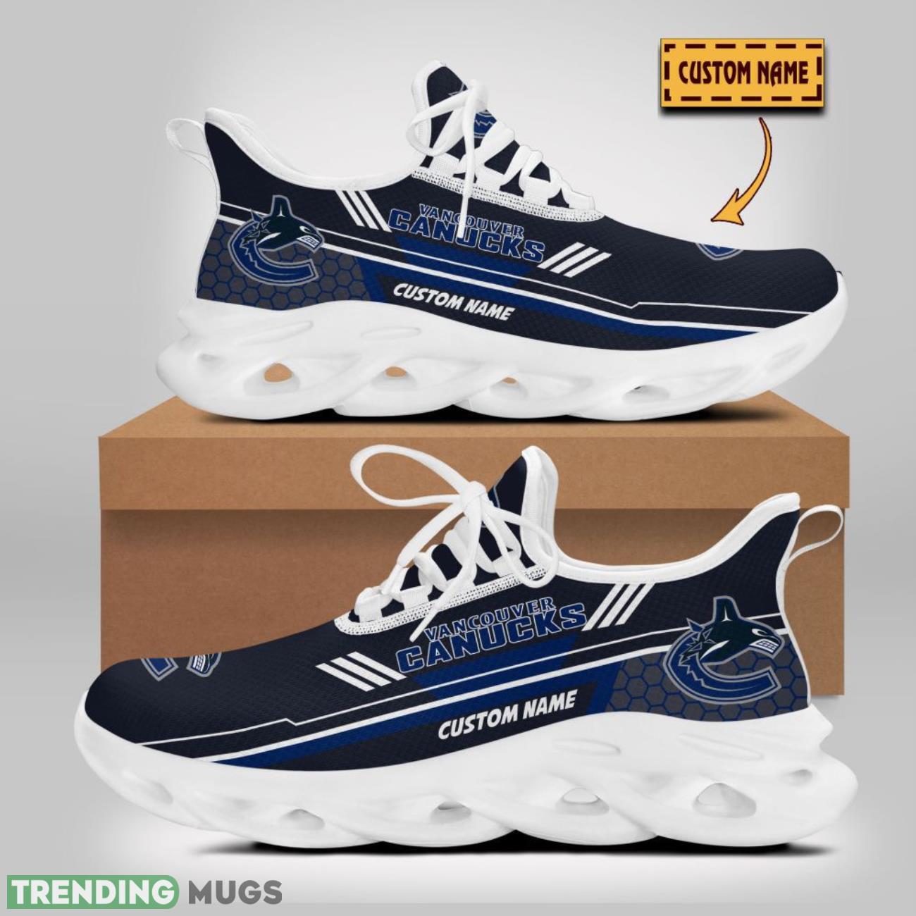 Vancouver Canucks Max Soul Shoes Custom Name For Fans Sneakers Trending Gift Running Max Soul Vancouver Canucks Max Soul Shoes Custom Name For Fans Sneakers Trending Gift Running Max Soul