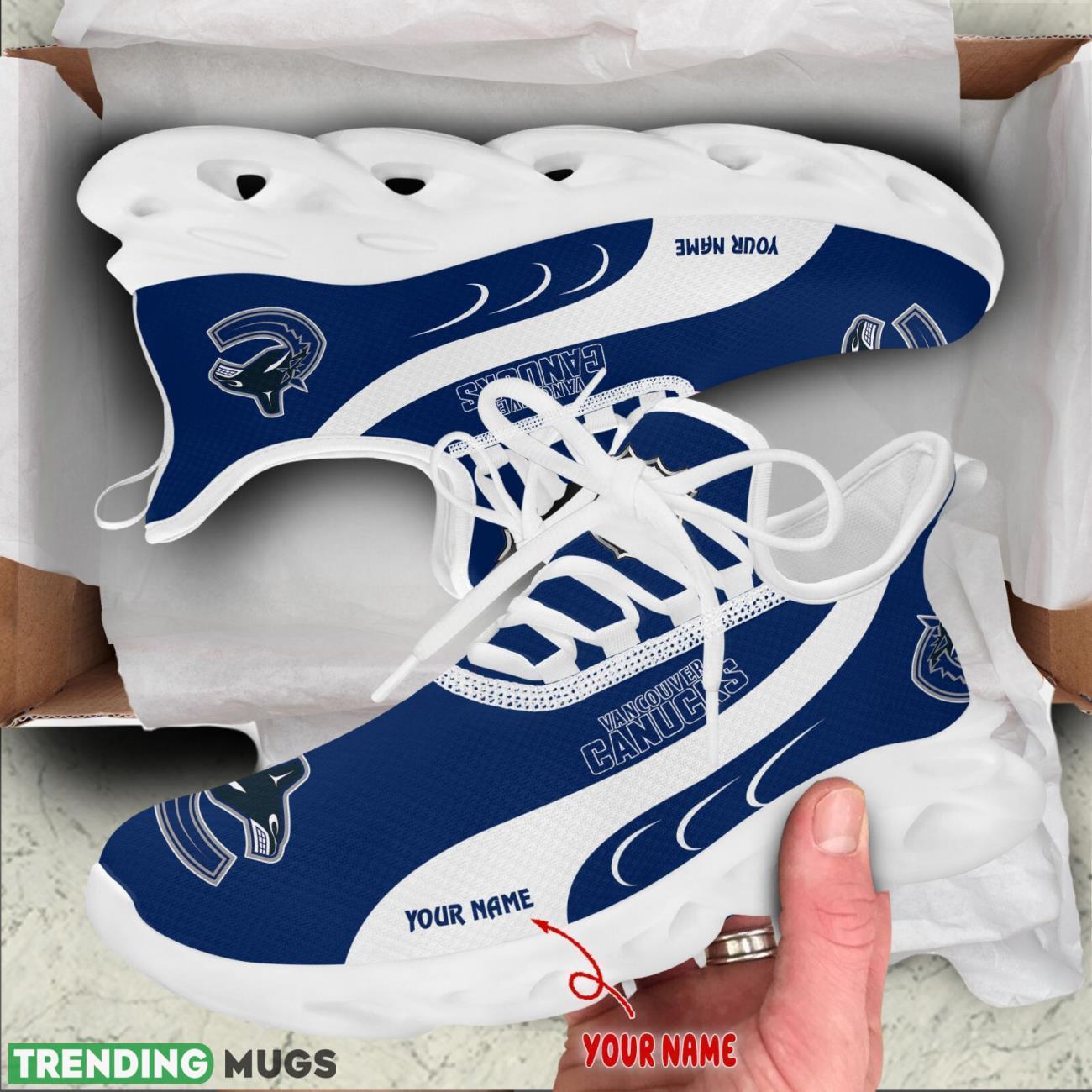 Vancouver Canucks Max Soul Shoes Custom Name Personalized Sneakers Running Gift Max Soul Vancouver Canucks Max Soul Shoes Custom Name Personalized Sneakers Running Gift Max Soul