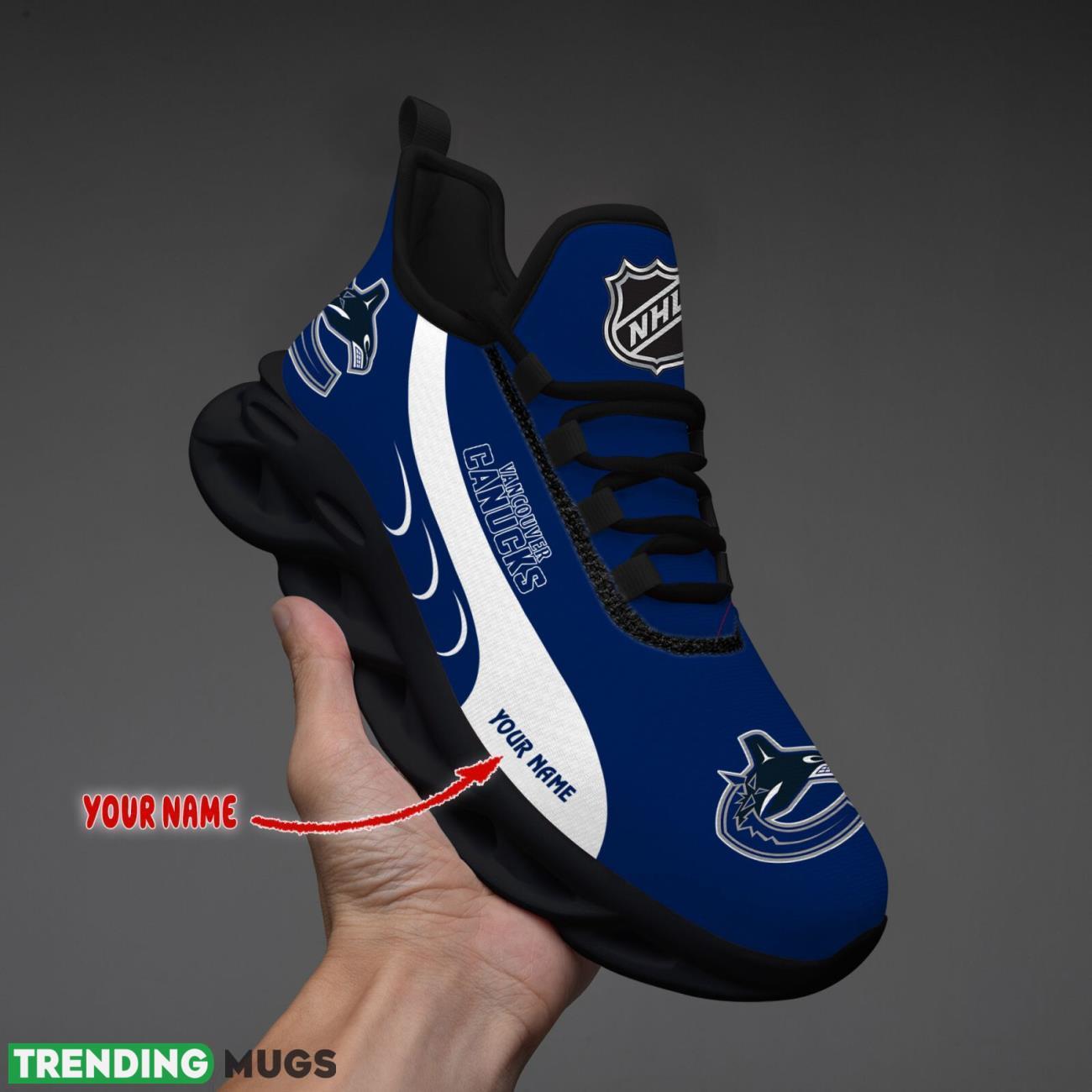 Vancouver Canucks Max Soul Shoes Custom Name Personalized Sneakers Running Gift Max Soul Vancouver Canucks Max Soul Shoes Custom Name Personalized Sneakers Running Gift Max Soul