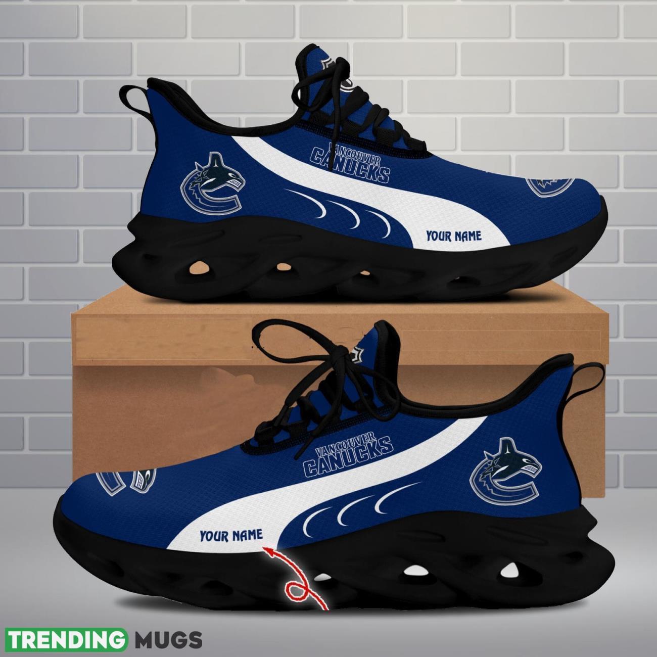 Vancouver Canucks Max Soul Shoes Custom Name Personalized Sneakers Running Gift Max Soul Vancouver Canucks Max Soul Shoes Custom Name Personalized Sneakers Running Gift Max Soul