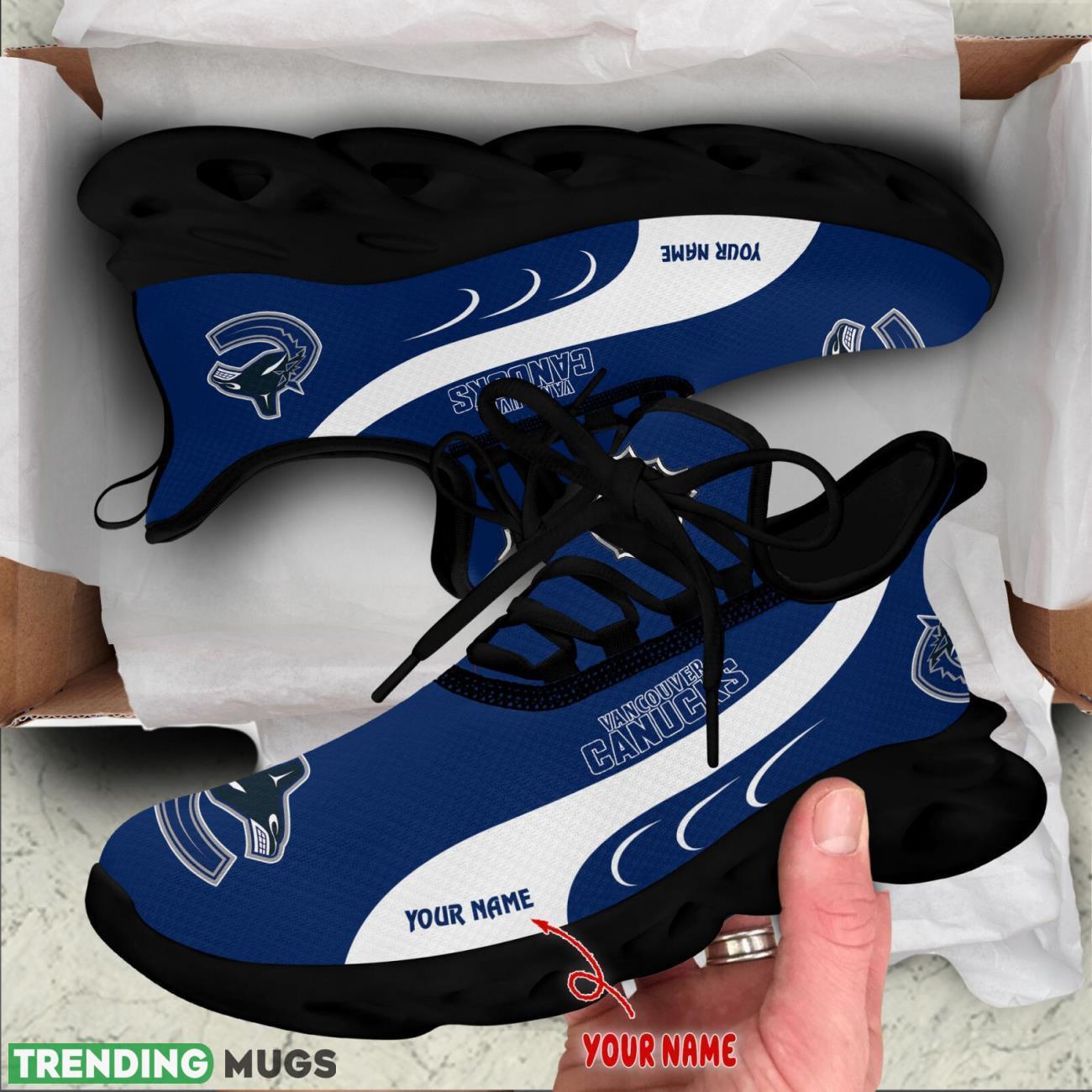 Vancouver Canucks Max Soul Shoes Custom Name Personalized Sneakers Running Gift Max Soul Vancouver Canucks Max Soul Shoes Custom Name Personalized Sneakers Running Gift Max Soul