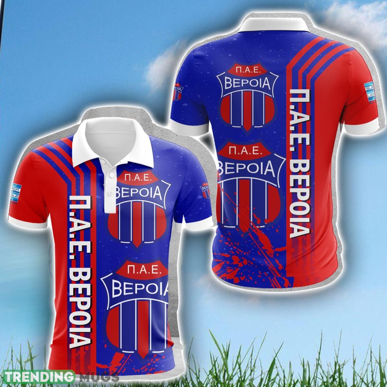Veria F.C. 3D Polo Shirt Limited For Fans Logo Printed Product Photo 1 Veria F.C. 3D Polo Shirt Limited For Fans Logo Printed Product Photo 1