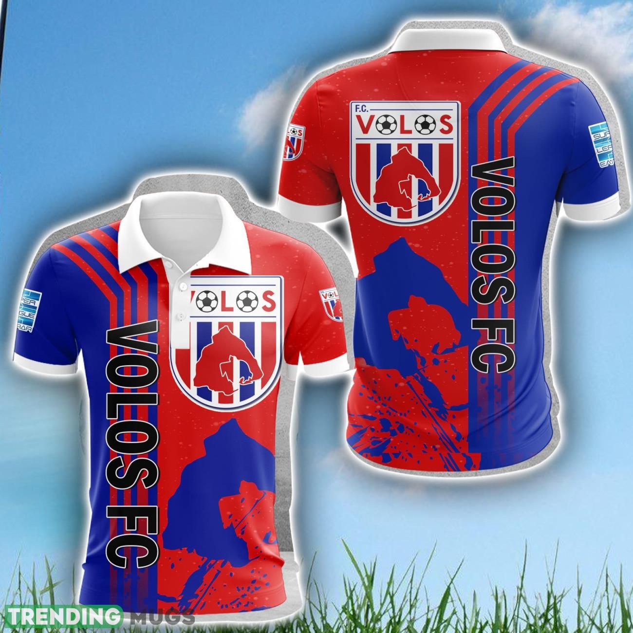 Volos F.C. 3D Polo Shirt Limited For Fans Logo Printed Product Photo 1 Volos F.C. 3D Polo Shirt Limited For Fans Logo Printed Product Photo 1