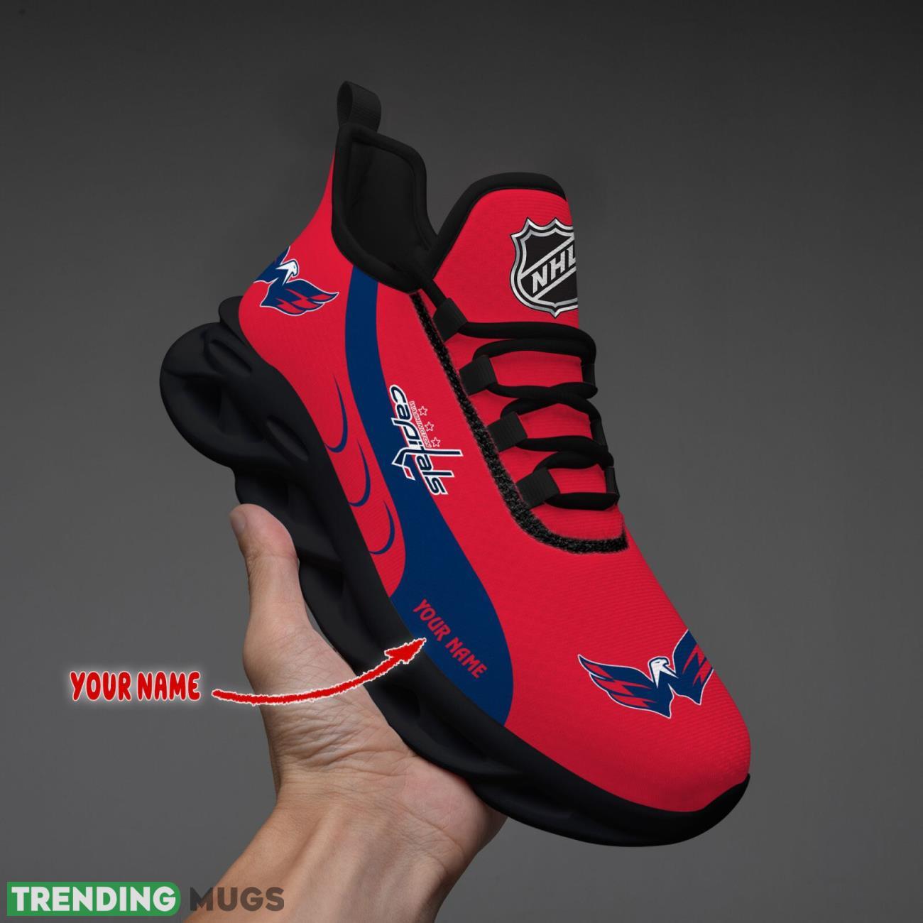 Washington Capitals Max Soul Shoes Custom Name Personalized Sneakers Running Gift Max Soul Washington Capitals Max Soul Shoes Custom Name Personalized Sneakers Running Gift Max Soul
