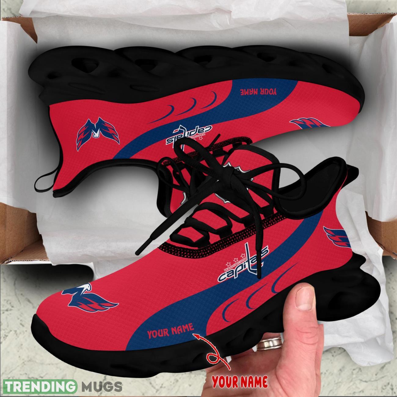 Washington Capitals Max Soul Shoes Custom Name Personalized Sneakers Running Gift Max Soul Washington Capitals Max Soul Shoes Custom Name Personalized Sneakers Running Gift Max Soul